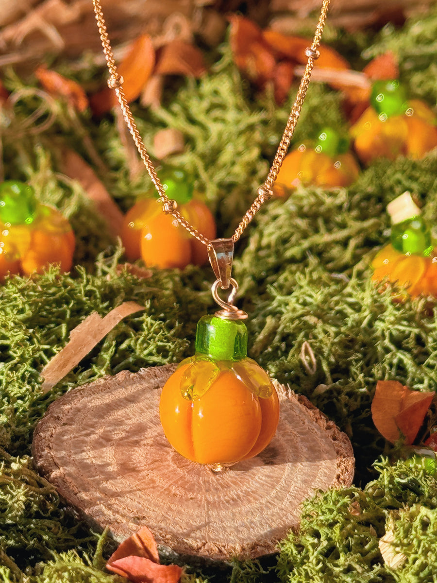 Pumpkin Charm Necklace