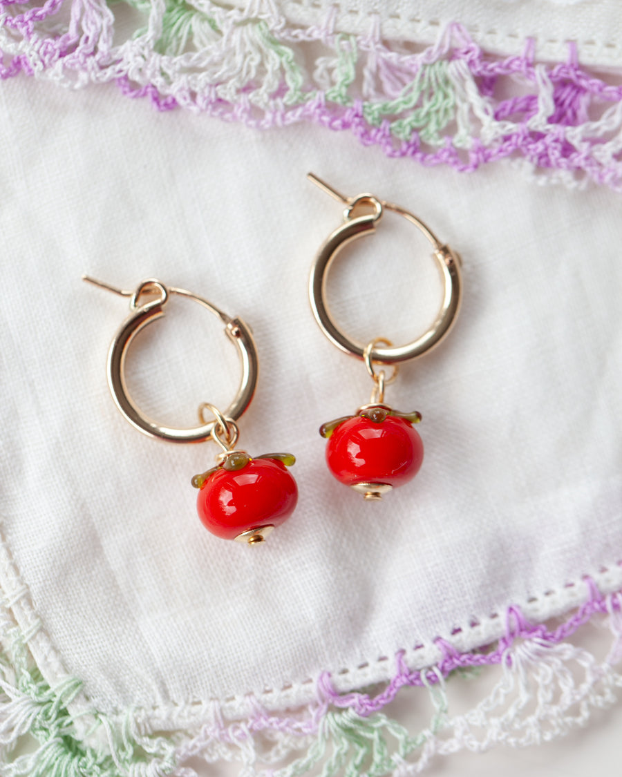 Tomato Earrings