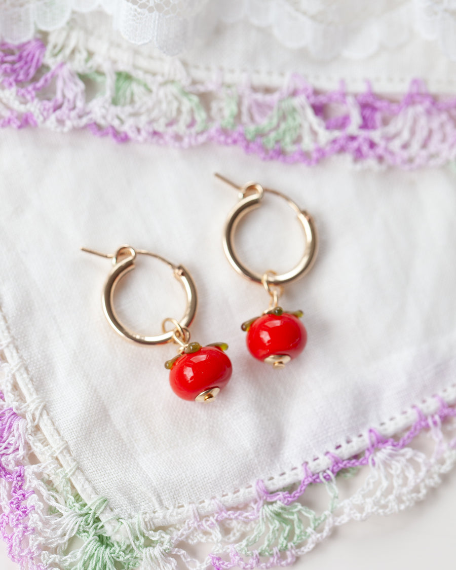 Tomato Earrings