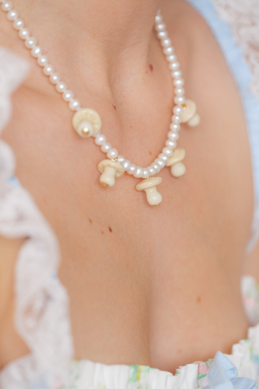 Button Mushroom Banquet Necklace