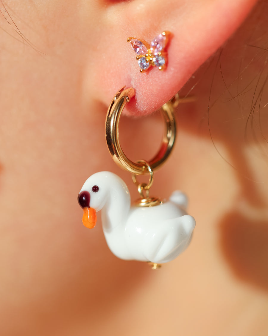 Swan Earrings