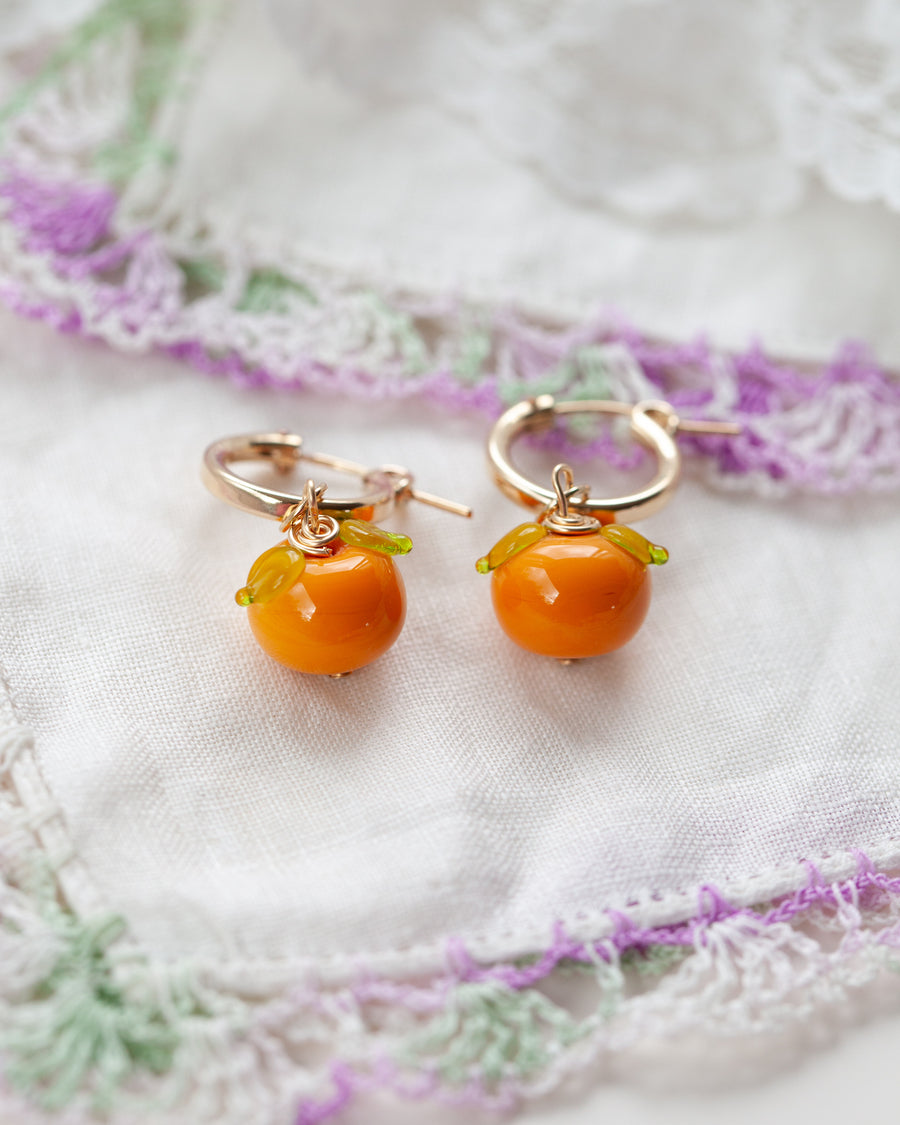 Orange Earrings